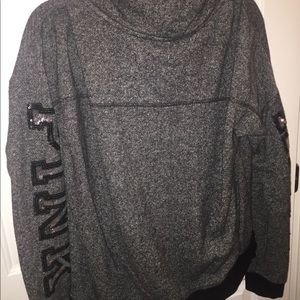 Pink pull over hoodie